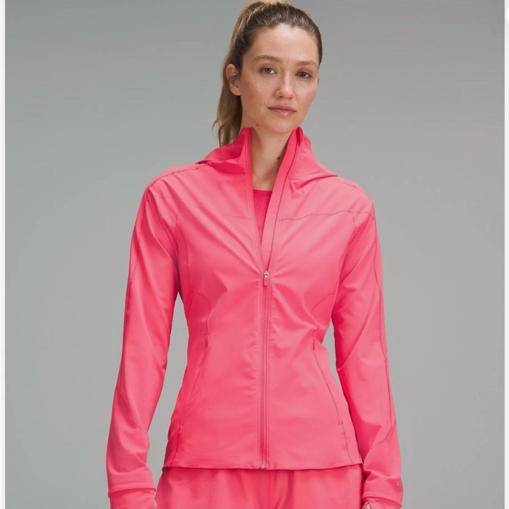 lululemon Glaze Pink Lightweight Mist over Windbreaker Hoodie Jacket - Picture 6 of 15